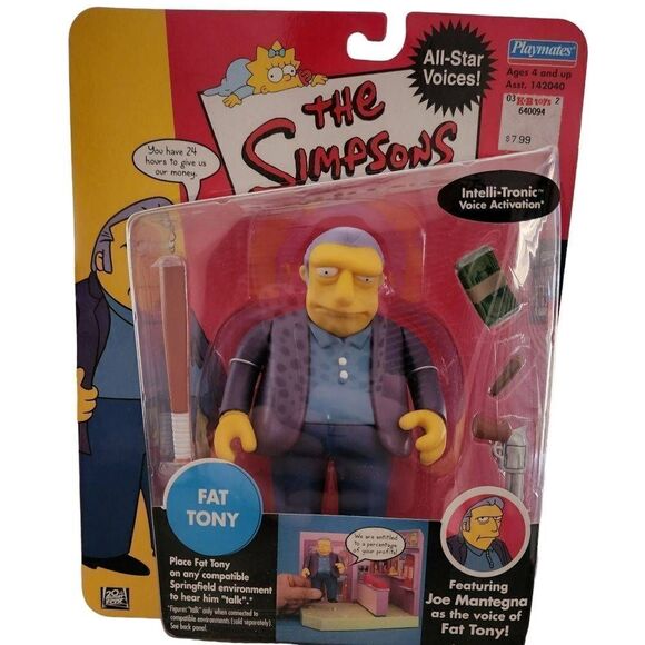 Simpsons Fat Tony Series 1 World of Simpsons Figurine - Picture 1 of 3